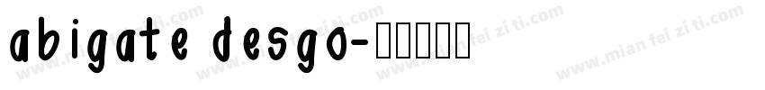 abigate desgo字体转换